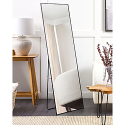 Beliani Miroir sur pied BEAUVAIS 156 cm Noir