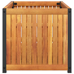 Acheter vidaXL Jardinière 85x45x44 cm bois massif d'acacia et acier