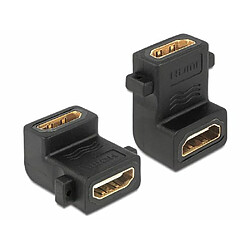 Avis Delock adaptateur HDMI-A femelle > A femelle 90° gewinkelt avec Schraubansc