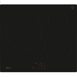 Table de cuisson induction 60cm 3 feux 7400w noir - T56NBJ1L0 - NEFF