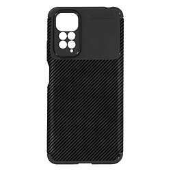 Avizar Coque Xiaomi Redmi Note 11 et 11s Effet Carbone Souple Antidérapant Noir