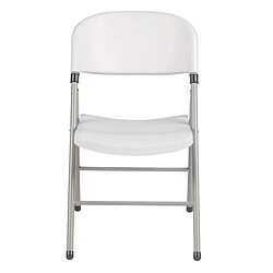 Acheter Chaises Pliantes Blanches et Grises - Lot de 2 - Bolero