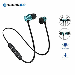 Écouteurs Intra-Auriculaires Magnétiques Sans Fil Bluetooth 4.2 - Bleu