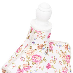 Acheter vidaXL Buste de couture de femme en coton blanc motifs à rosiers