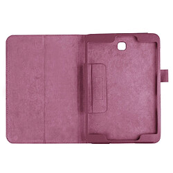 Wewoo Housse Étui Violet pour Samsung Galaxy Tab S2 8.0 / T715 Litchi Texture Horizontal Flip couleur solide Smart Case en cuir avec deux pliage titulaire & Fonction Sleep / Wake-up pas cher