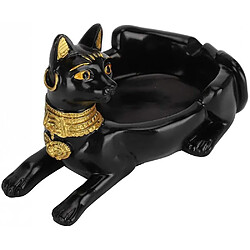 Universal Resin Ash Holder Retro Ash Tray Tabletop Ashtray Black Cat Shape Ashtray Craft Ornaments Vintage Ashtray