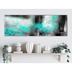 Artgeist Tableau - Turquoise Fog (1 Part) Narrow [120x40]