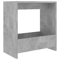 vidaXL Table d'appoint gris béton 50x26x50 cm bois d'ingénierie