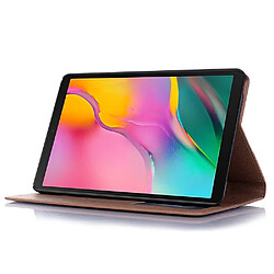 Wewoo Housse Coque Etui à rabat horizontal en cuir de style livre rétro pour Galaxy Tab A 8 2019 P200 / P205avec porte-cartes et porte-carteset portefeuille Marron pas cher