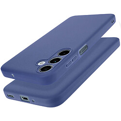 Avizar Coque pour Samsung Galaxy M35 Silicone Souple Mate Bleu Nuit