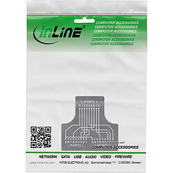 Avis InLine® Cat.5e STP Adaptateur en T avec connecteur RJ45 Femelle vers 2 Prises RJ45 Femelles