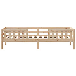 Acheter Vidaxl Cadre de lit 90x190 cm Bois de pin massif