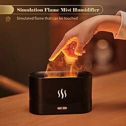 Beautiful Home Humidificateur d'air à apparence de flamme simulée Beautiful Home - Noir pas cher