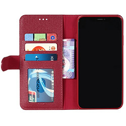 Acheter Wewoo Housse Coque Pour iPhone XR GEBEI Etui de protection en cuir à rabat horizontal avec supportlogements cartesportefeuille et cadre photo vin rouge