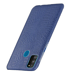 Avis Wewoo Coque Rigide Pour Galaxy M30s antichoc Crocodile Texture PC + Etui PU Bleu