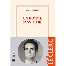 Un homme sans titre - Occasion