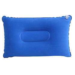 coussin gonflable de voyage coussin d'air camping car voiture appui-tête de plage support 43x27cm bleu