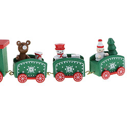 Avis noël train train bois ornement noël jouet véhicules décoration cadeau vert