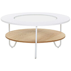 Beliani Table basse MDF Blanc CHICO