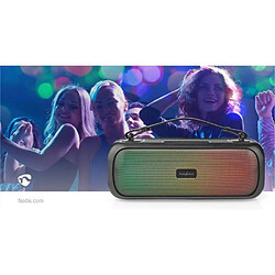 NEDIS ENCEINTE SONO PORTABLE PARTY BLUETOOTH 2.0 50W RMS MOBILE USB TWS LED RGB IPX5 MSD ETANCHE SIRI GOOGLE