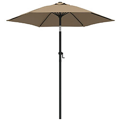 vidaXL Parasol Taupe 200x224 cm Aluminium