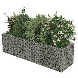 Acheter Maison Chic Jardinière,Lit surélevé - Bac à fleurs - pot de fleur à gabion Acier galvanisé 180x50x50 cm -GKD16963