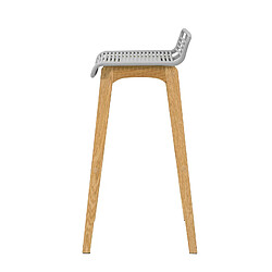 Avis SoBuy FST76-HG Tabouret de Bar Design Chaise avec Repose-Pieds Piètement en Bois de Chêne