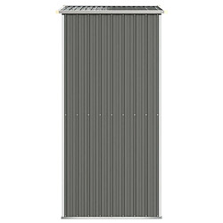 Avis Helloshop26 Abri de jardin cabane cabanon maison de stockage remise extérieur hangar outils robuste clair 192 x 108 x 223 cm acier galvanisé gris 02_0022253