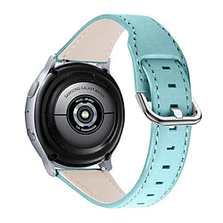 Bracelet en cuir véritable 22mm avec boucle, bleu clair pour votre Samsung Galaxy Watch3 45mm/Samsung Galaxy Watch 46mm