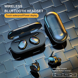 Avis GUPBOO Y30 TWS Blutooth 5.0 Casque sans fil Casque antibruit 3D Stéréo Musique Écouteurs intra-auriculaires pour téléphone portable Android IOS