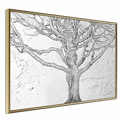 Paris Prix Affiche Murale Encadrée Tangled Branches 30 x 20 cm Or