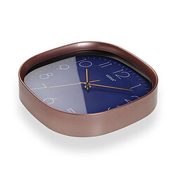 Horloge Murale Versa Bleu Plastique 5 x 28,5 x 28,5 cm