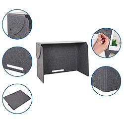 Cloison acoustique de bureau FLEXMIUT FOLD 80x60x40 pliable / autoportante plastique gris hjh OFFICE