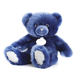 Doudou et Compagnie Peluche ours collection bleu nuit - 37 cm