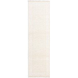 Vidal Tapis de couloir en laine 295x84 beige Darya