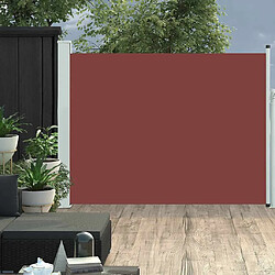 vidaXL Auvent latéral rétractable de patio 140x500 cm Marron