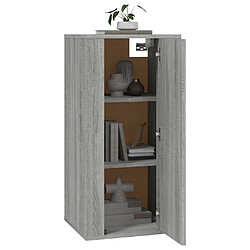 Avis Maison Chic Meuble TV scandinave mural Banc TV suspendu pour salon - Sonoma gris 40x34,5x80 cm -MN52033