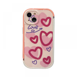 General Coque créative pour iPhone 14 Design, coque pour iPhone de protection antichoc esthétique créative en forme de cœur, antichoc et antichute, adaptée pour les femmes et les hommes, le meilleur cadeau.