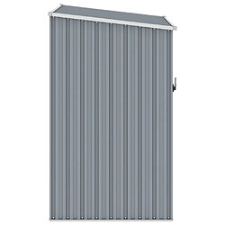 Helloshop26 Abri de jardin cabane cabanon maison de stockage remise extérieur hangar outils robuste 87 x 98 x 159 cm acier galvanisé gris 02_0022240