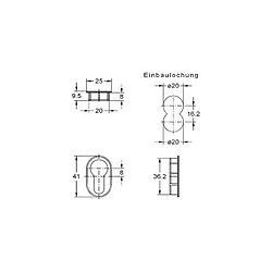 Avis Junie PZ Rosette serrure oval (Par 5)