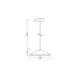 Avis Vente-Unique Suspension en métal - D. 35 x H. 161 cm - Vert - KIRUNA