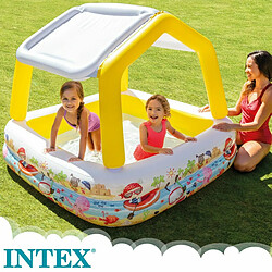 Avis Pataugeoire gonflable pour enfants Intex Auvent 157 x 122 x 157 cm 295 L (3 Unités)