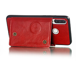 Wewoo Coque Fashion Etui de protection en cuir pour Huawei P30 Lite rouge pas cher