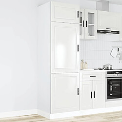 vidaXL Armoire de cuisine Porto blanc brillant bois d'ingénierie