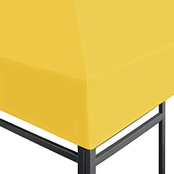 Acheter vidaXL Toile de toit de belvédère 270 g/m² 4x3 m Jaune