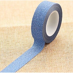 Wewoo Ruban adhésif Étiquette de en papier Washi Flashruban de bricolage décoratiflongueur 10 m bleu royal