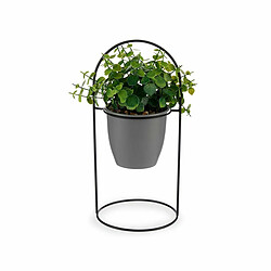 Ibergarden Plante décorative Volets Ronde Métal Plastique 21 x 30 x 21 cm (8 Unités)