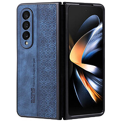 Coque en TPU + PU AZNS anti-chute pour votre Samsung Galaxy Z Fold4 5G - bleu