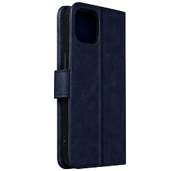 Avizar Housse Apple iPhone 13 Clapet Portefeuille Fonction Support vidéo bleu