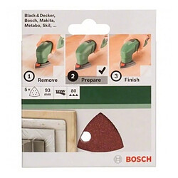 BOSCH Accessoires - abrasifs delta auto -agrippant 93/g80/6trous